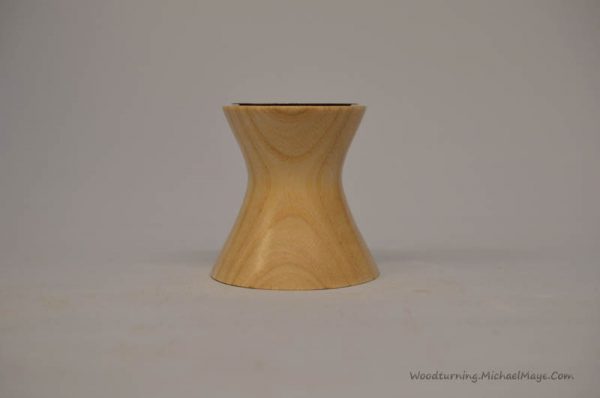 Ash tea light holder concave shape