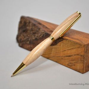 Ash slimline gold pen