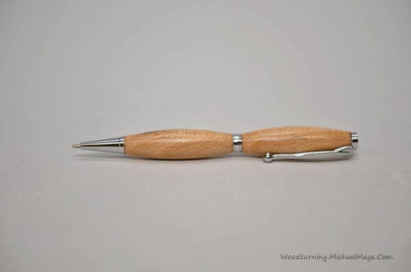 Beech fancy slimline chrome pen