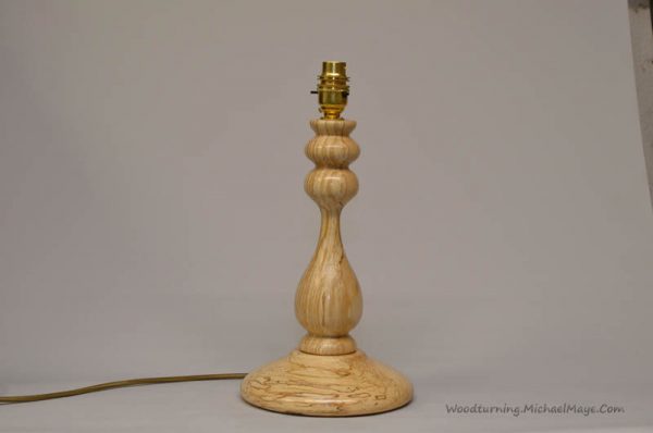 Spalted Beech table lamp 1