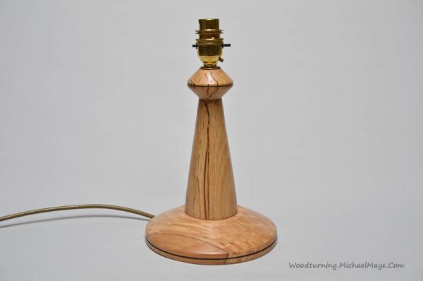 Spalted Beech table lamp 2