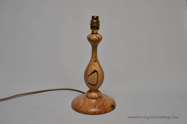 Spalted Beech table lamp 3