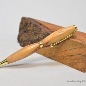 Beech fancy slimline gold pen