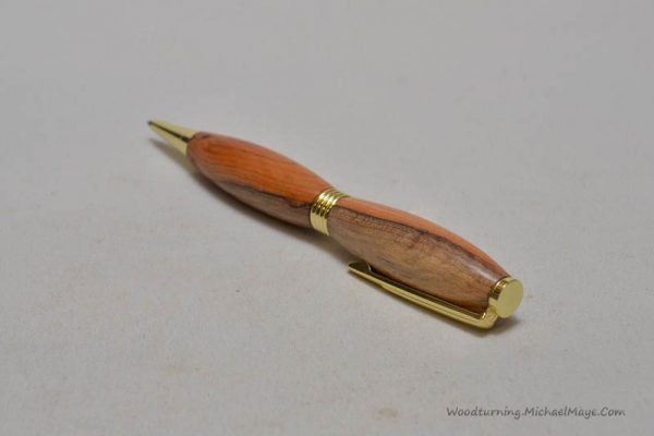Yew streamline gold pen